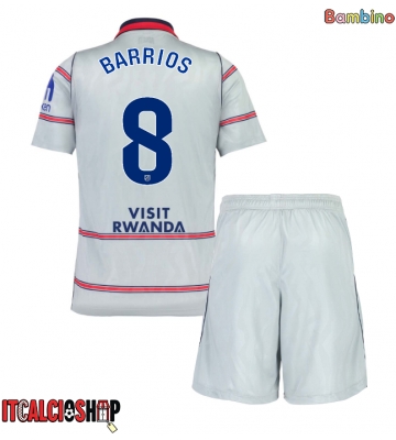 Atletico Madrid Pablo Barrios #8 Terza Maglia Bambino 2026-27 Manica Corta (+ Pantaloni corti)